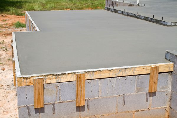 Concrete Slab Installation in Milford