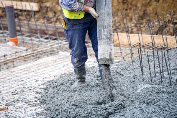 Cabin Foundation Pouring in Milford